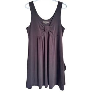 Tommy Bahama Chocolate Brown Tank Midi Summer Dress W/ Pockets Size Large Flowy